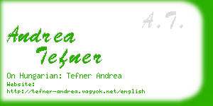 andrea tefner business card